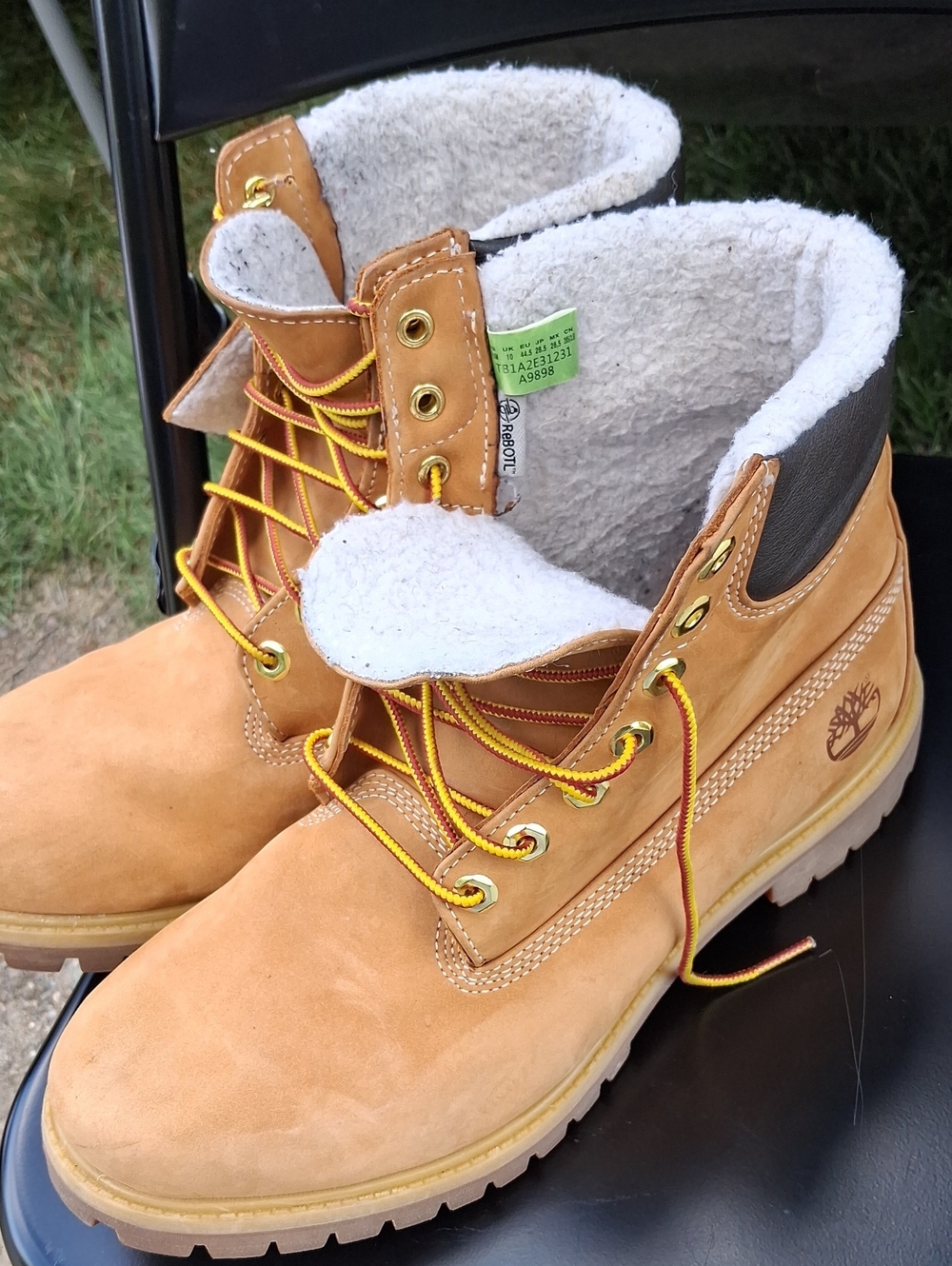 Timberland Men's Tan Nubuck Insulated Work Boots Size 10.5